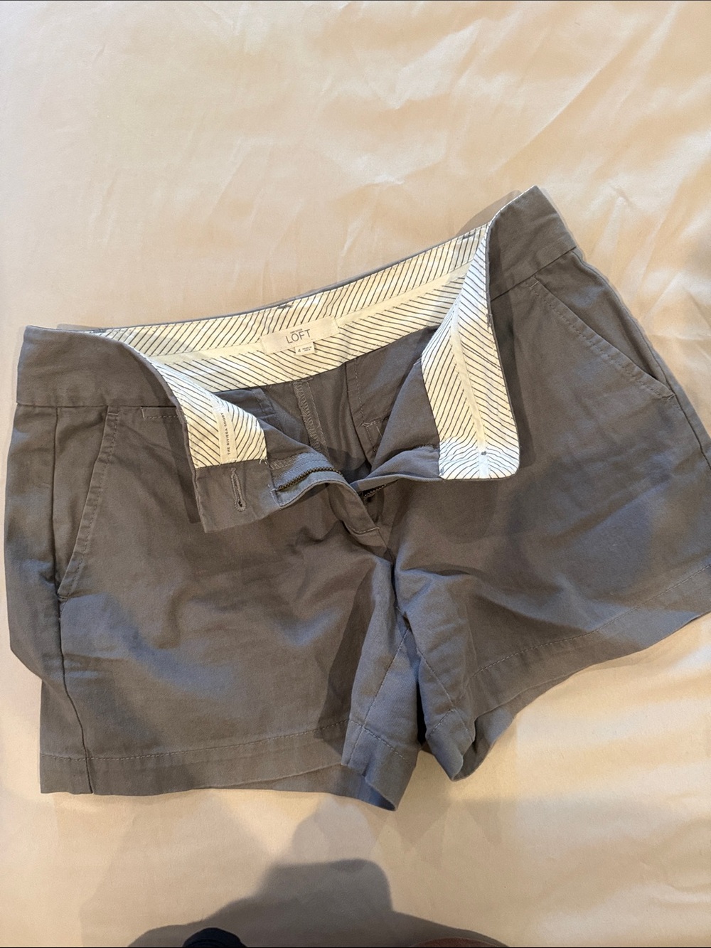 LOFT Gray Women's Casual Tailored Shorts